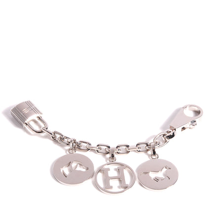 Hermes Palladium Breloque Bag Charm Silver 1 of 6