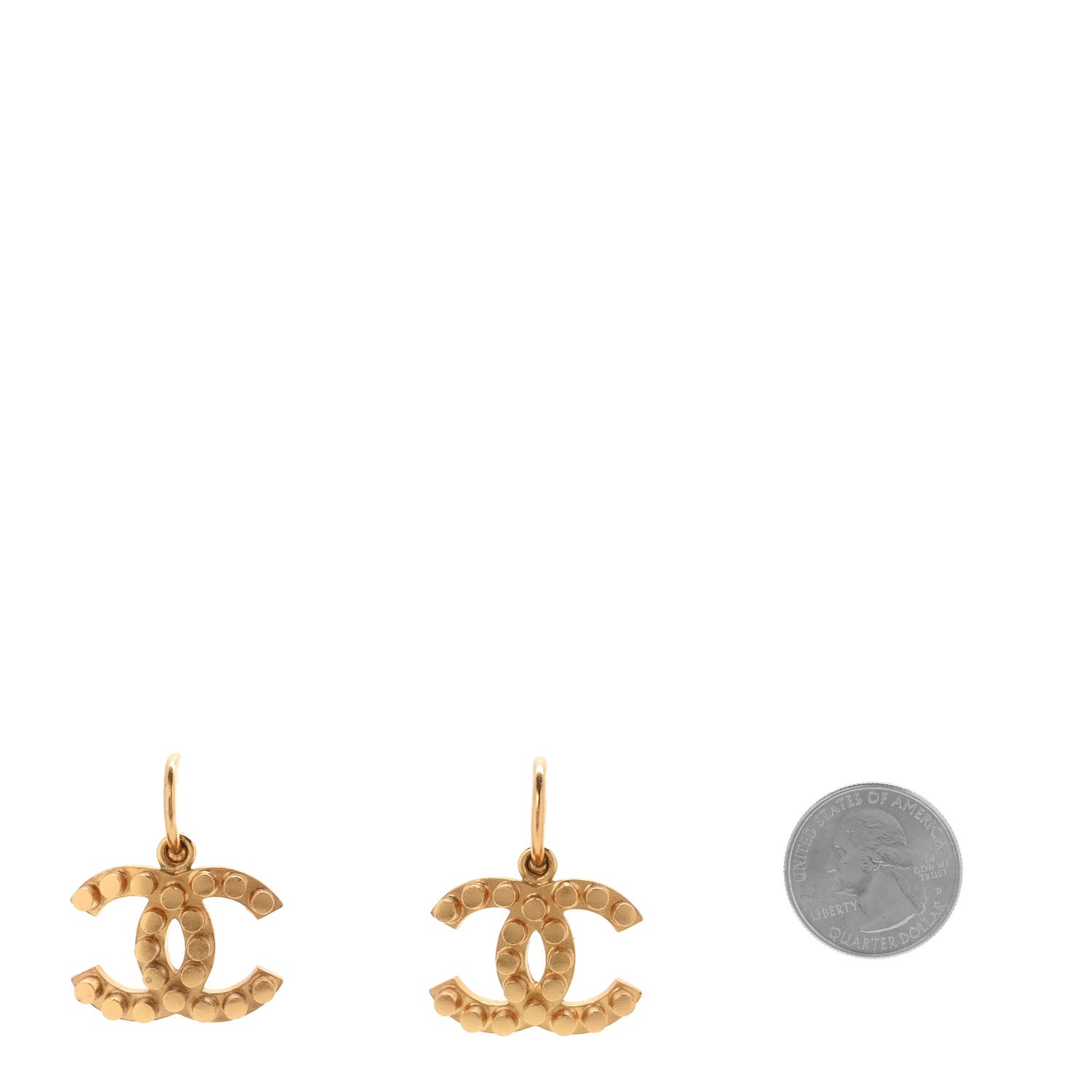 Chanel Metal Drop CC Earrings Gold 2 of 5