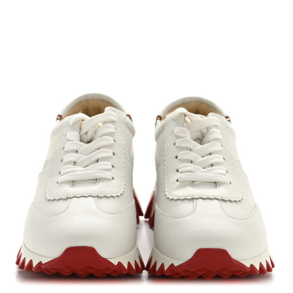 Christian Louboutin Calfskin Neoprene Womens Loubishark Sneakers 40.5 White 3 of 10