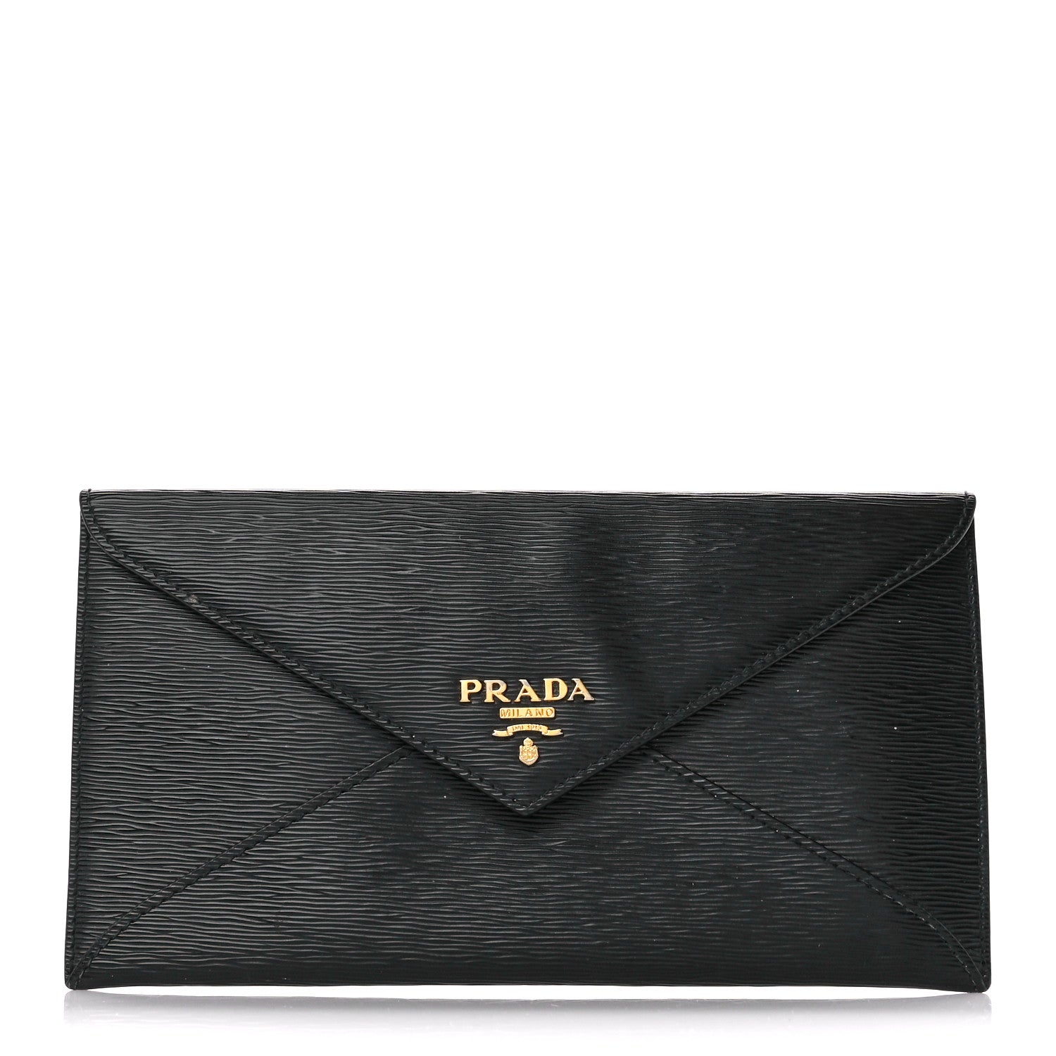 Prada Vitello Move Envelope Wallet Black 1 of 11