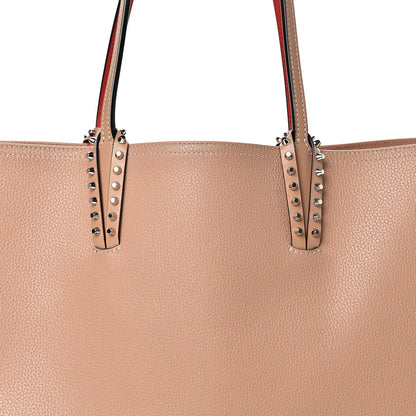Christian Louboutin Calfskin Spikes East West Cabata Tote Nude 8 of 18