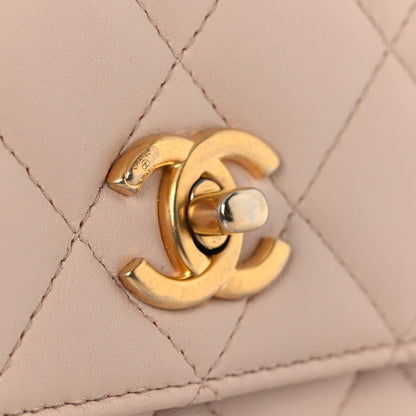 Chanel Lambskin Quilted CC Pearl Crush Wallet on Chain WOC Light Pink 13 of 15