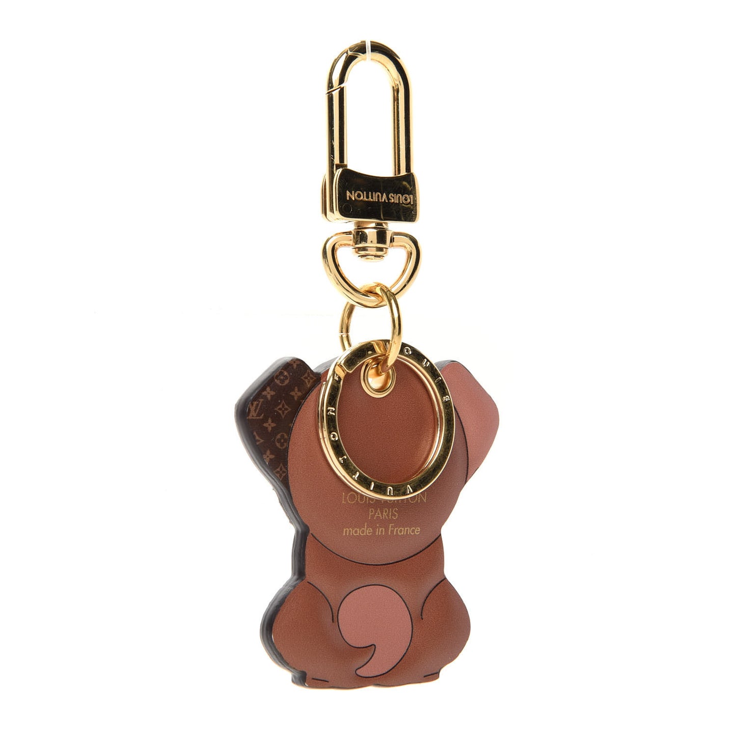 Monogram Puppy Bag Charm Key Holder