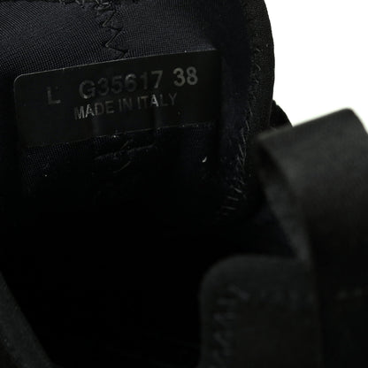 Chanel Velvet Calfskin Mixed Fibers CC Sneakers 38 Black 9 of 9
