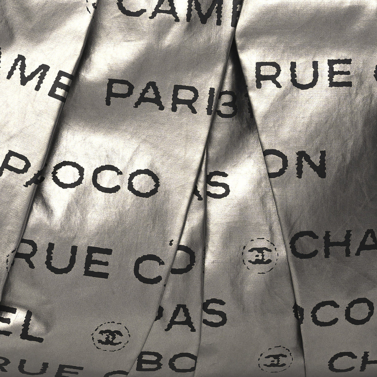 Chanel Coated Canvas Unlimited Clutch Silver 8 of 10