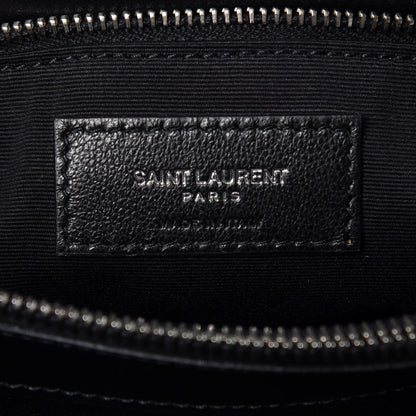 Saint Laurent Calfskin Y Quilted Monogram Medium Loulou Chain Satchel Black 6 of 10