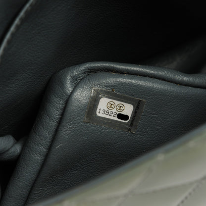 Chanel Patent Quilted Jumbo Single Flap Grey 8 of 8