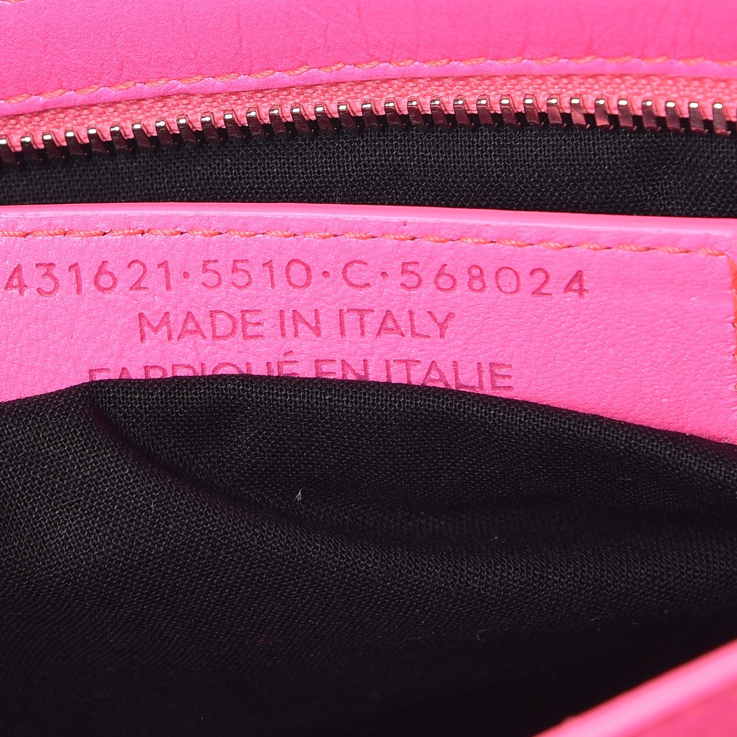 Agneau Classic Silver Hardware S City Rose Fluo