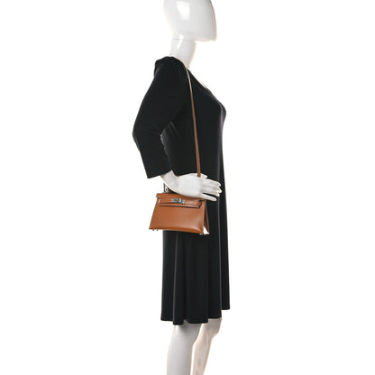 Hermes Veau Butler Mini Kelly Sellier 20 Natural Sable 2 of 9
