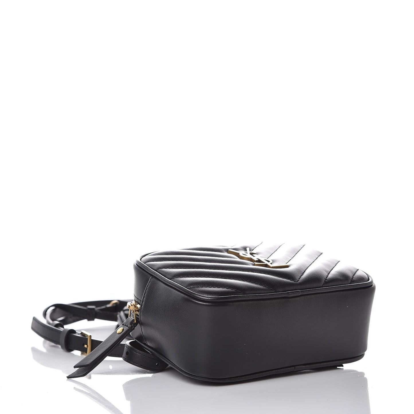 Calfskin Matelasse Monogram Lou Belt Bag Black
