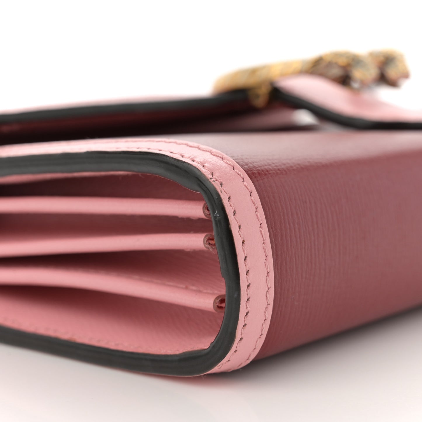 Azalea Calfskin Enamel Mini Dionysus Chain Wallet New Cherry Red Wild Rose Off White