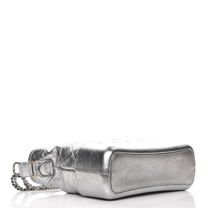 Chanel Metallic Aged Calfskin Quilted Medium Gabrielle Silver 4 of 9