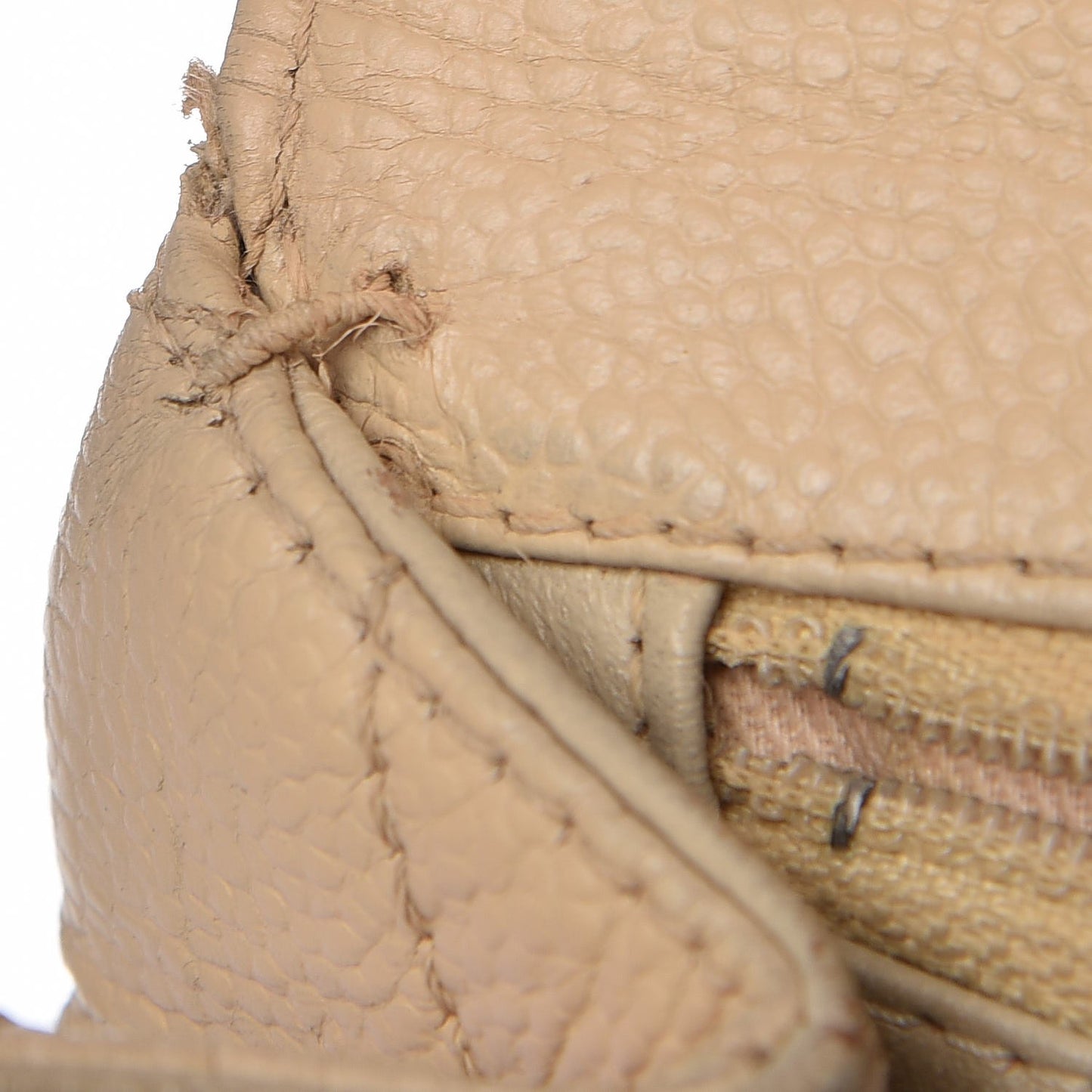 Caviar Quilted Jumbo Kelly Flap Beige Clair
