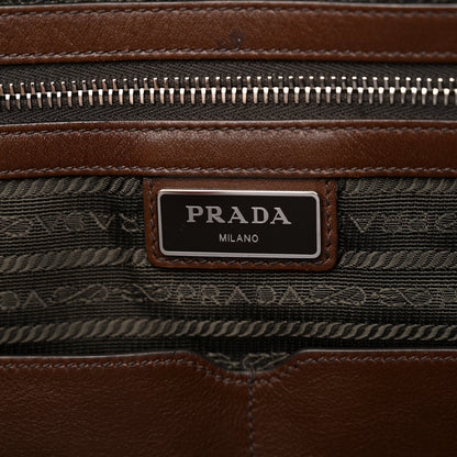 Prada Vitello City Travel Briefcase Bruciato 6 of 10