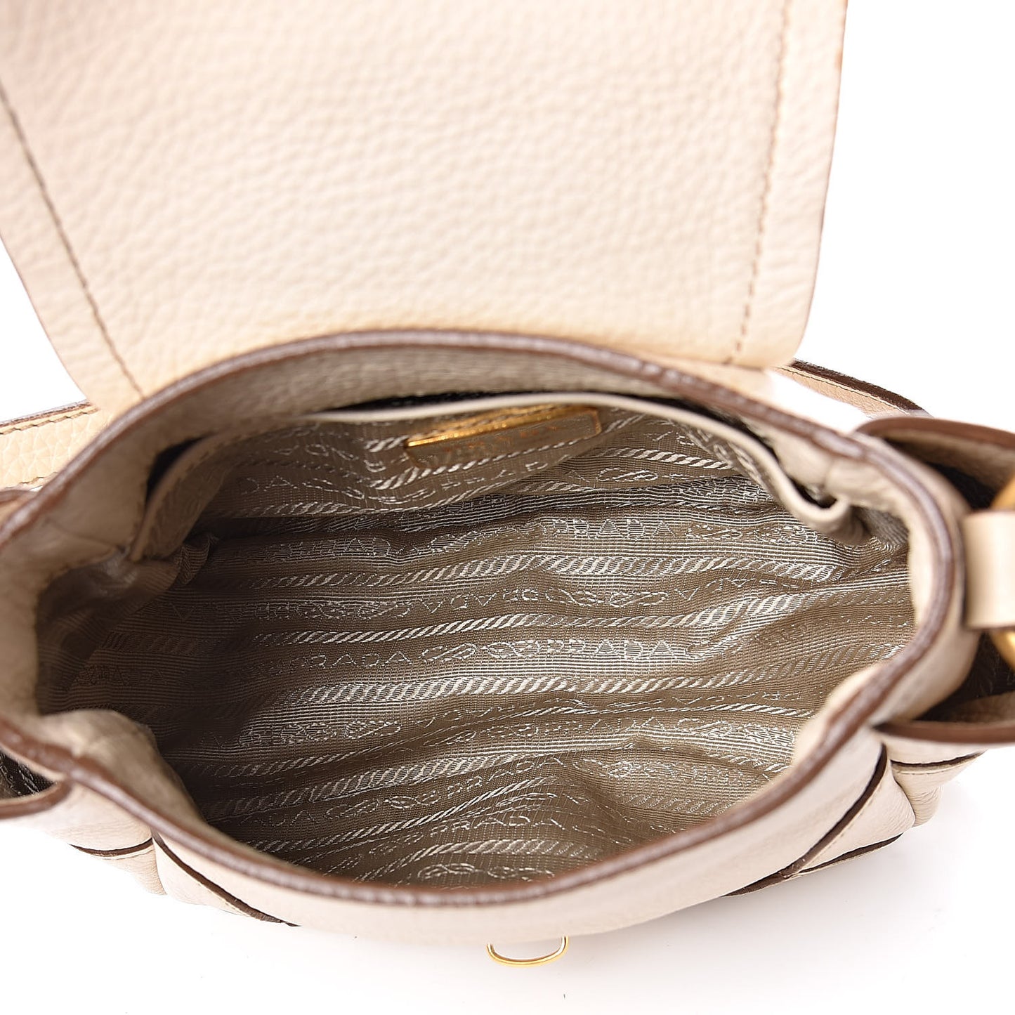 Vitello Daino Crossbody Bag Cera
