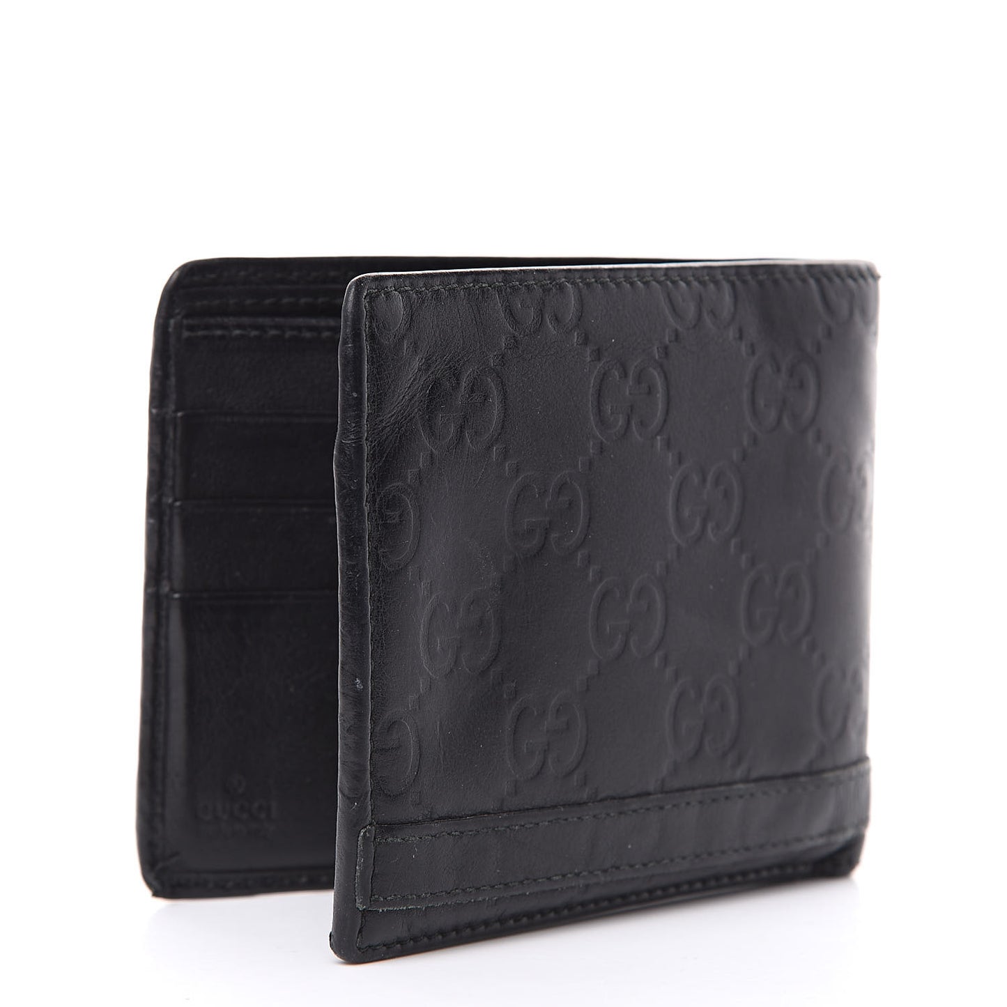 Guccissima Signature Bi-Fold Wallet Black