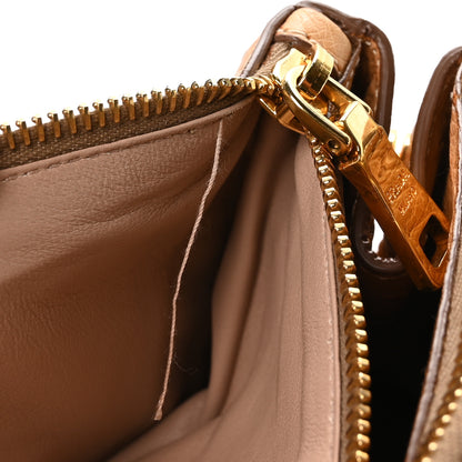 Prada Ostrich Large Galleria Double Zip Tote Cognac 12 of 12