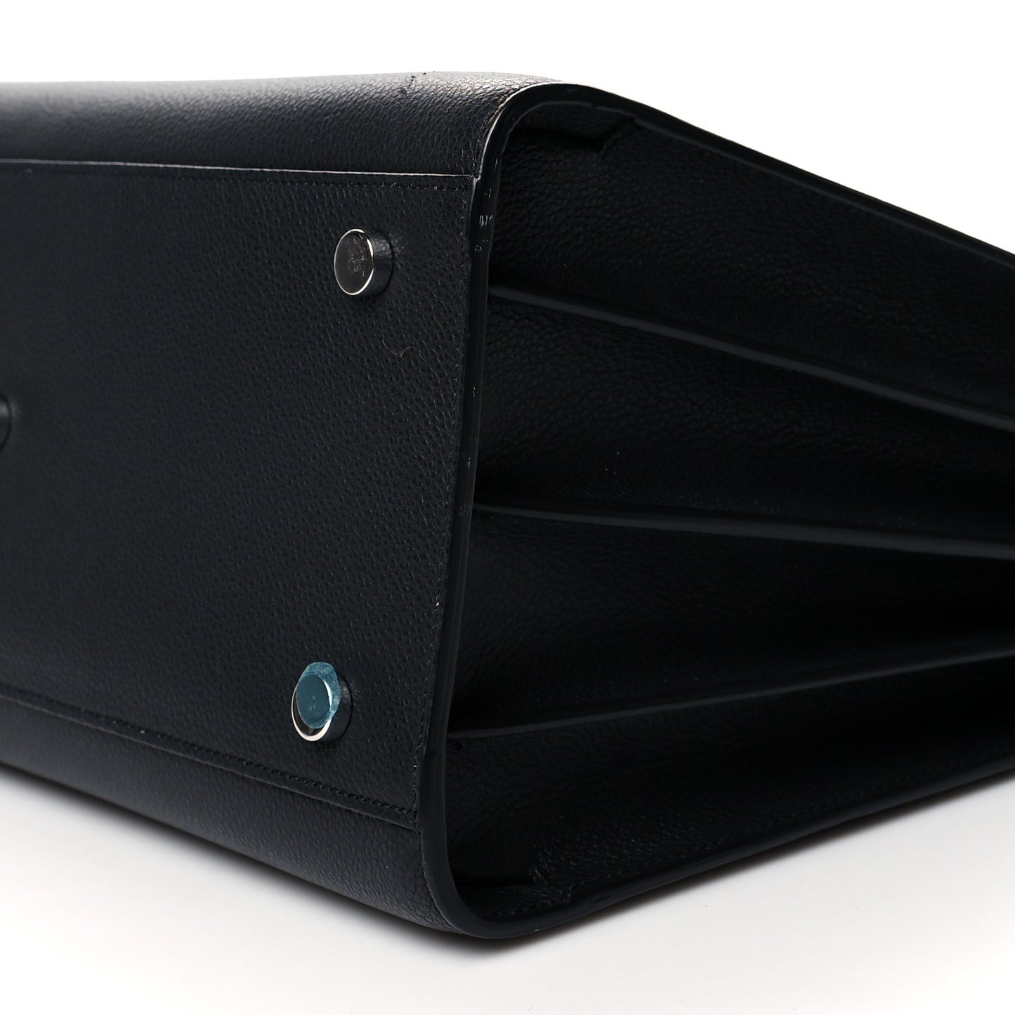 Grained Calfskin Small Sac De Jour Black