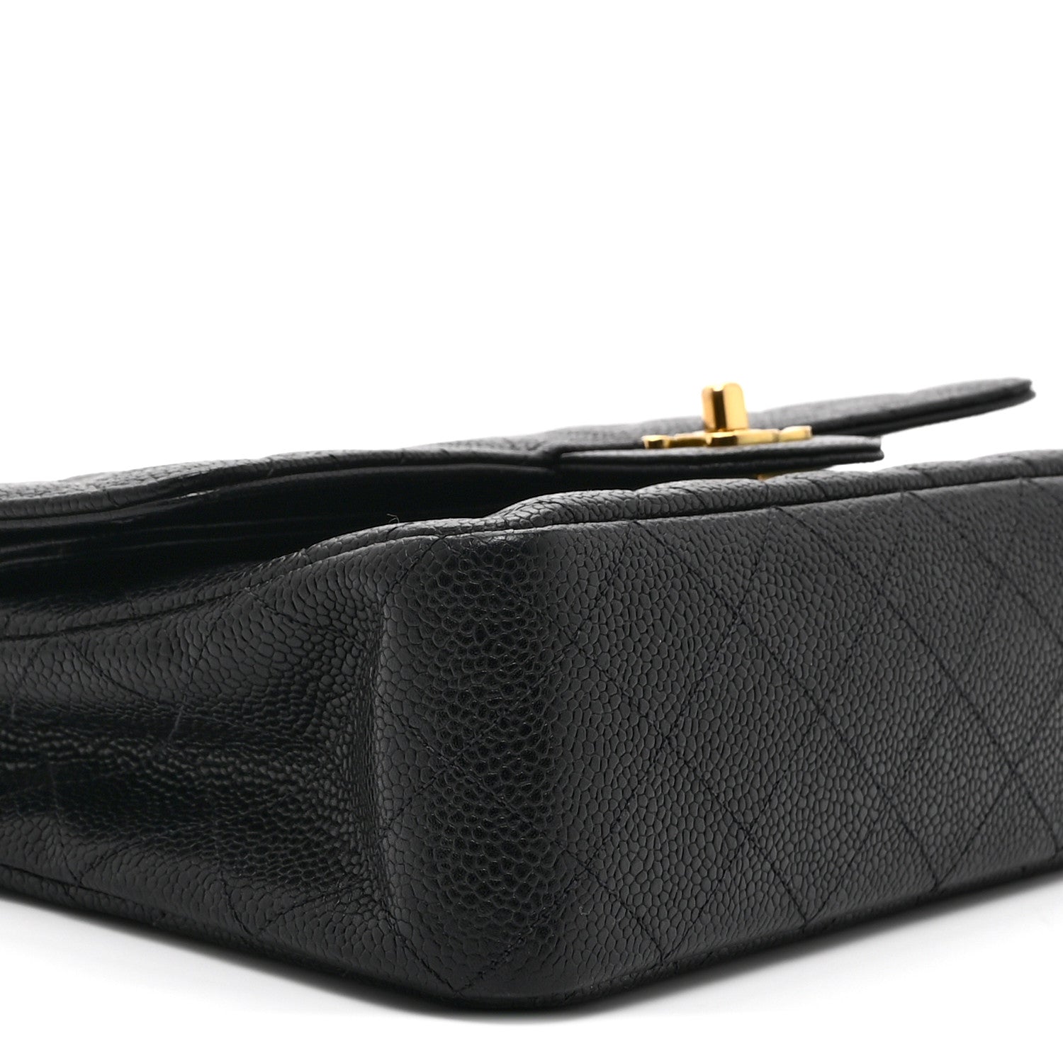 Chanel Caviar Quilted Medium Double Flap Black 9 of 10