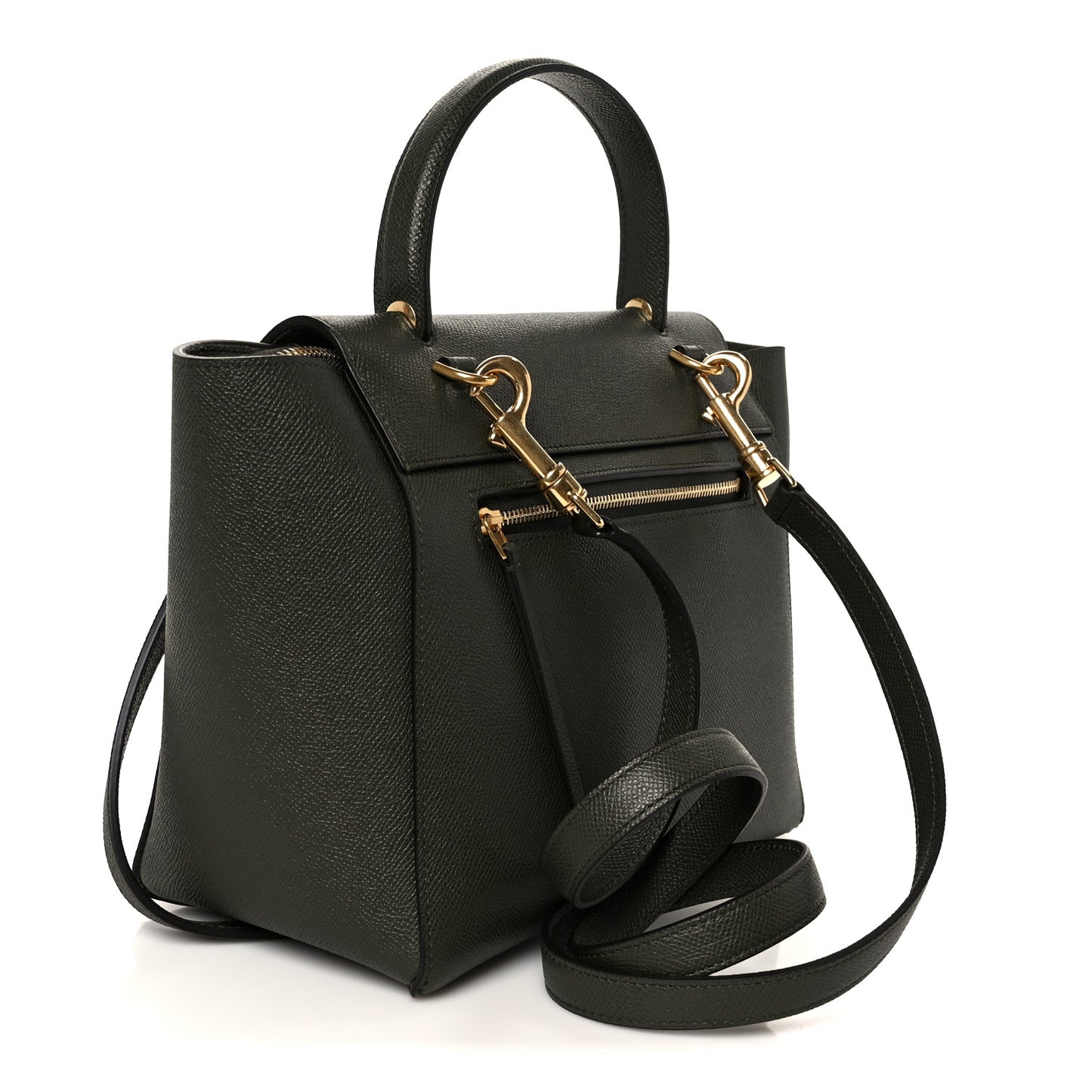 Grained Calfskin Micro Belt Bag Khaki
