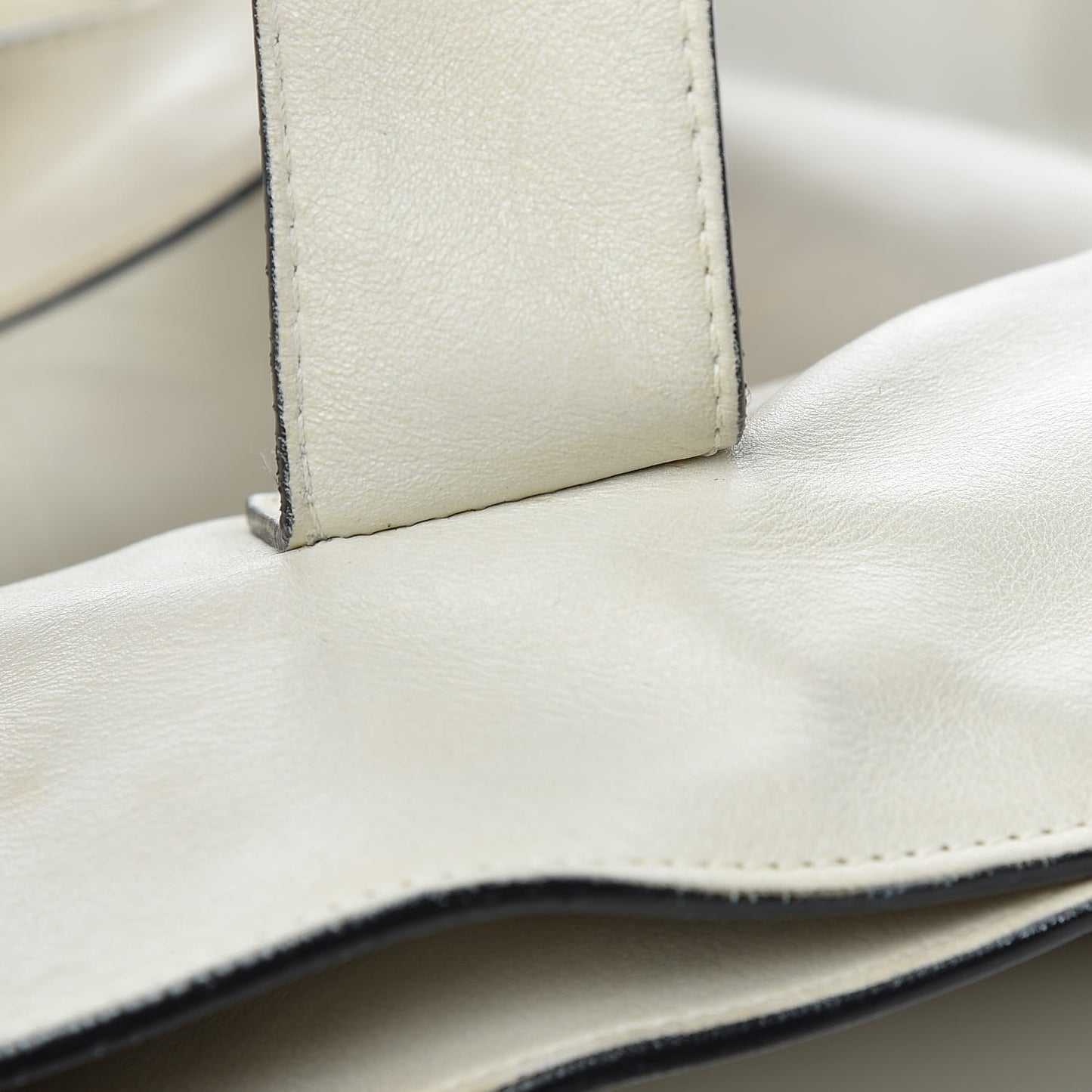 Lambskin Chain CC Tote White