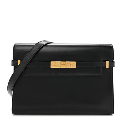 Saint Laurent Smooth Calfskin Manhattan Shoulder Bag Black 1 of 16