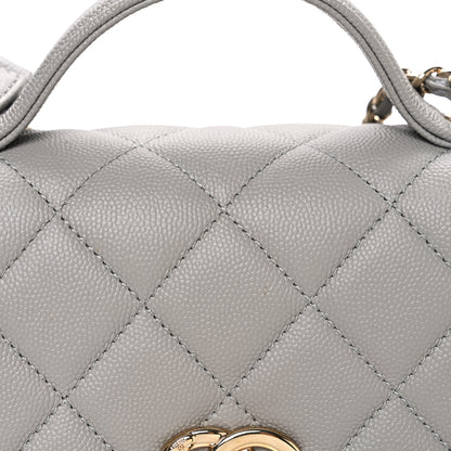 Chanel Caviar Quilted Small Business Affinity Flap Grey 8 of 11