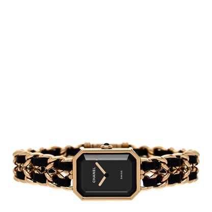 Chanel Stainless Steel Lambskin 20mm Chain Premiere Quartz Watch Gold XL 3 of 9