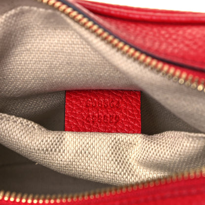Gucci Pebbled Calfskin Small Soho Disco Bag Tabasco Red 7 of 9