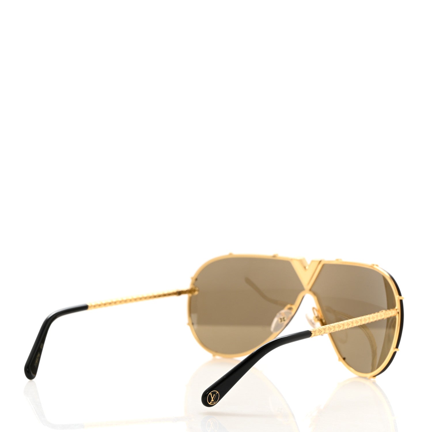 Louis Vuitton Metal LV Drive Sunglasses Z0897W Black Gold 4 of 8