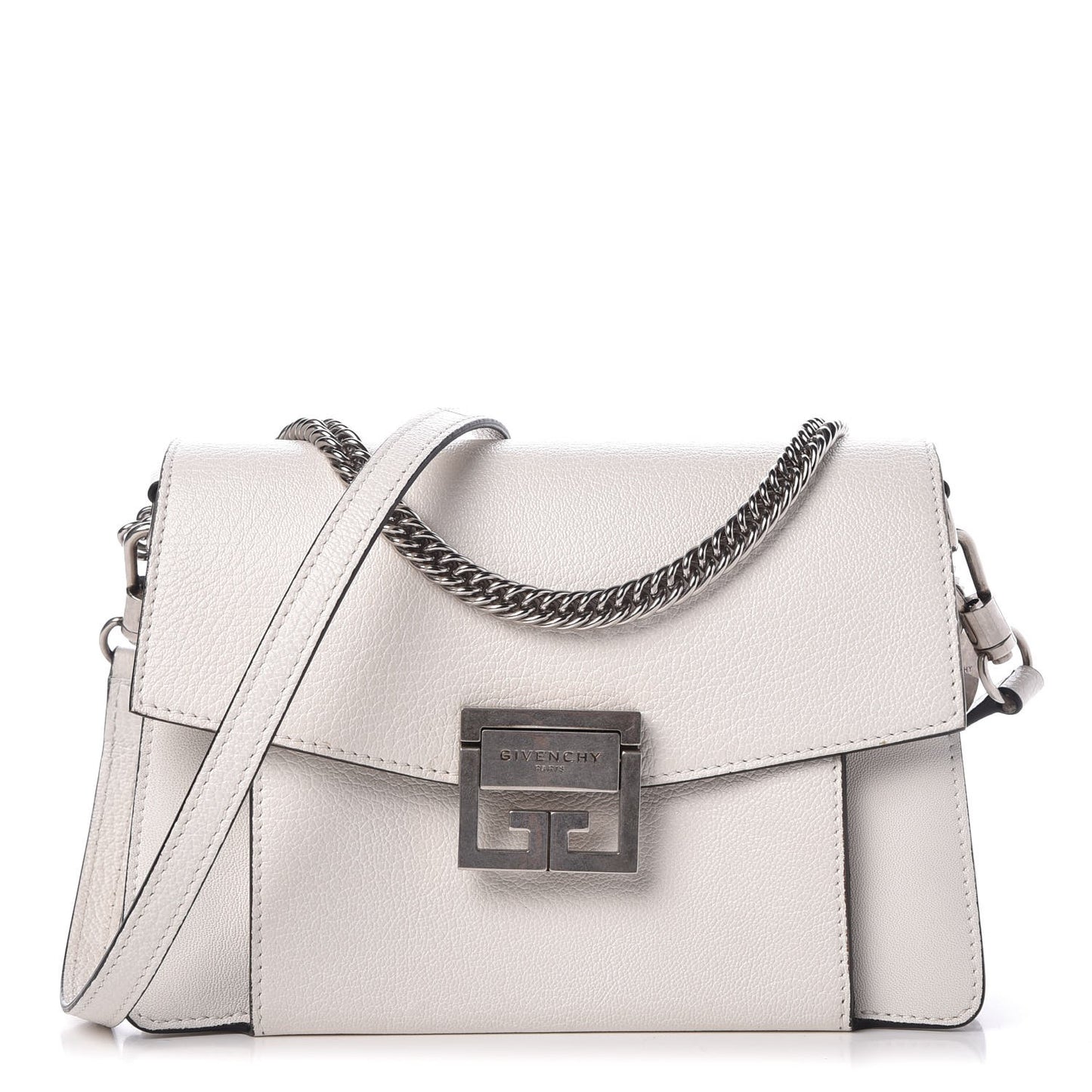Goatskin Small GV3 Shoulder Bag White