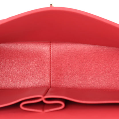 Chanel Lambskin Quilted Jumbo Double Flap Dark Pink 5 of 12