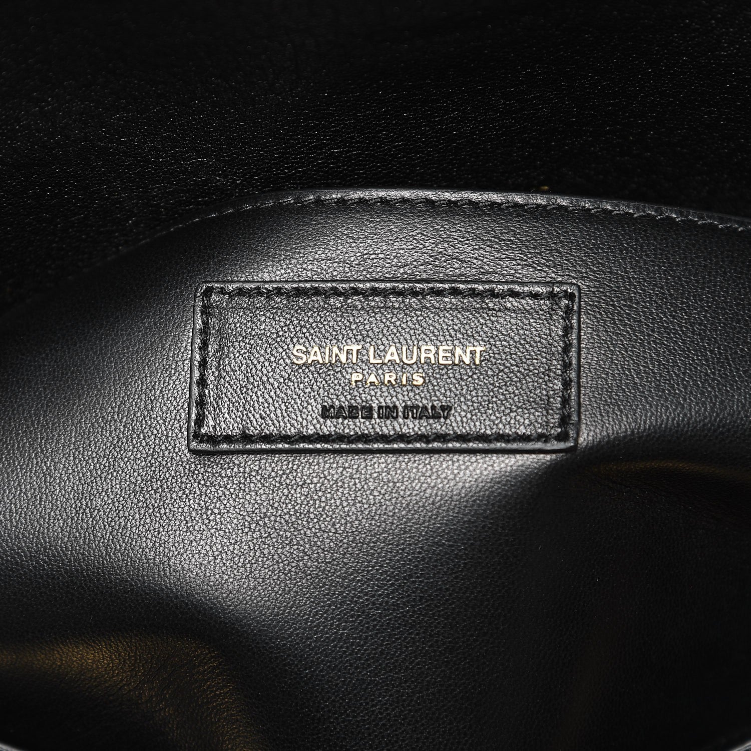 Saint Laurent Sheepskin Matelasse Chevron Monogram Large College Satchel Black 7 of 8