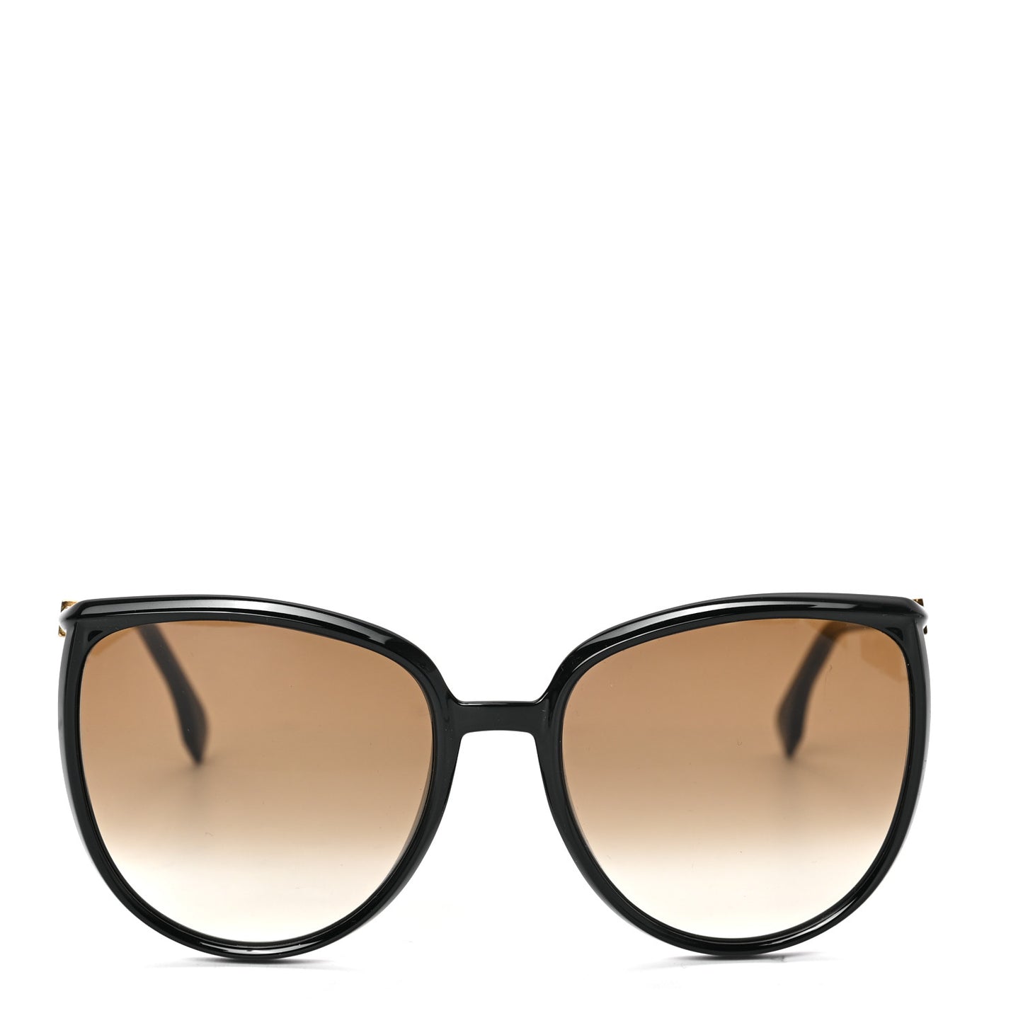 Accetate Cat Eye Sunglasses FF 0432/G/S Black Gold