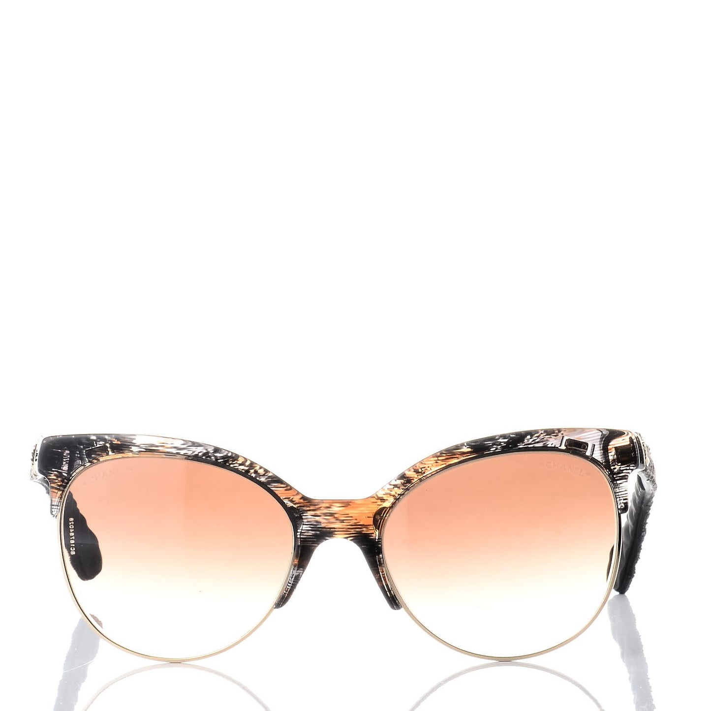 Denim Quilted Pantos Spring Sunglasses 5342 Brown