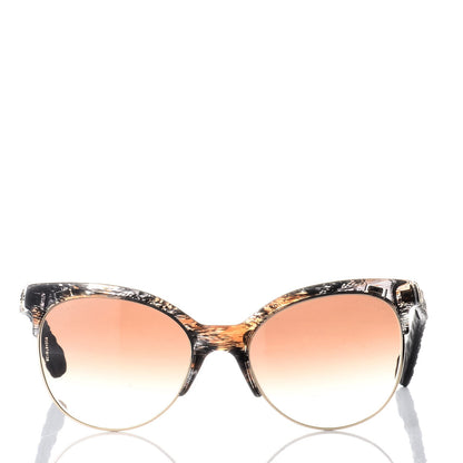 Chanel Denim Quilted Pantos Spring Sunglasses 5342 Brown 2 of 7