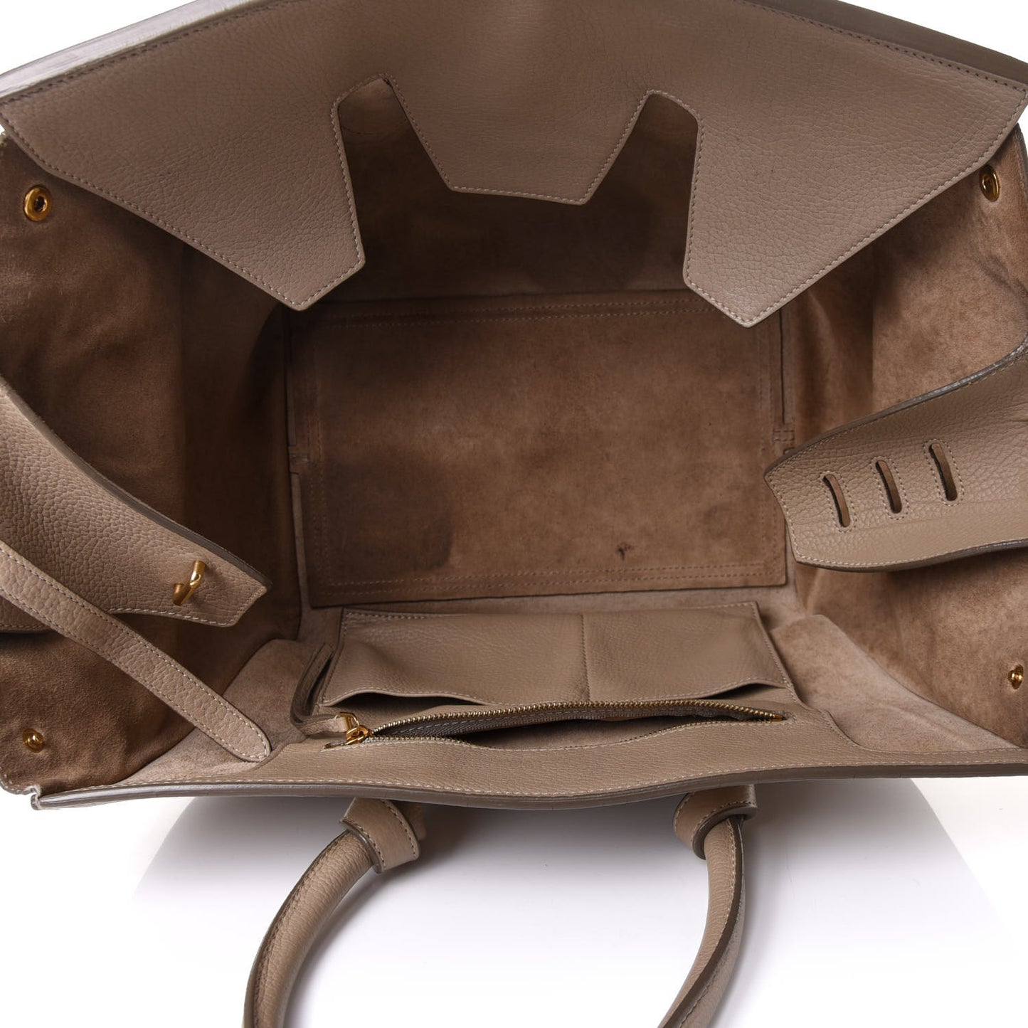 Crisped Calfskin Medium Tie Knot Tote Taupe
