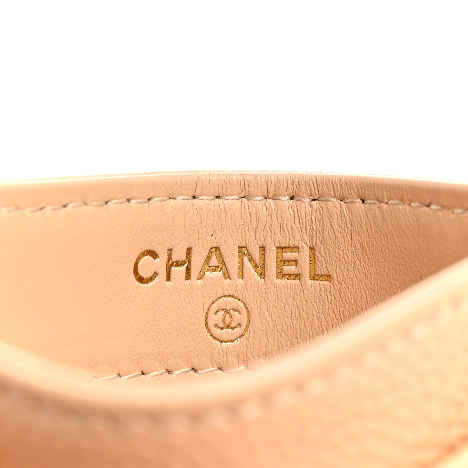Chanel Caviar Quilted Card Holder Beige 6 of 9
