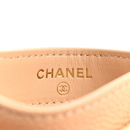 Chanel Caviar Quilted Card Holder Beige 6 of 9