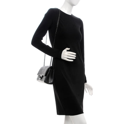 Chanel Aged Calfskin Chevron Quilted 2.55 Reissue 225 So Black 2 of 8