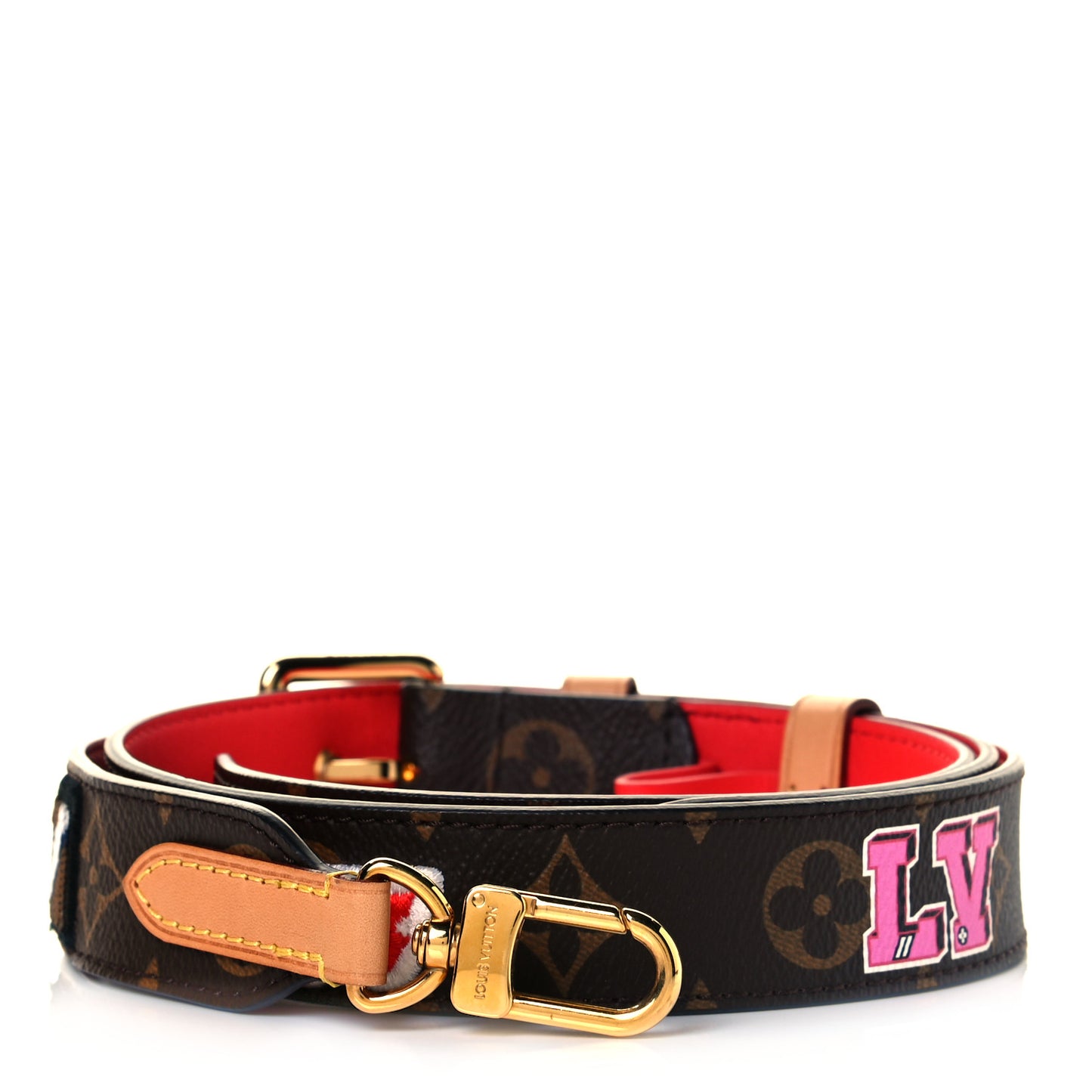 Monogram Patches Bandouliere Shoulder Strap