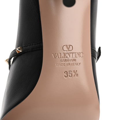 Valentino Garavani Nappa Rockstud Wispy Mary Jane 80mm Pumps 35.5 Black 8 of 10