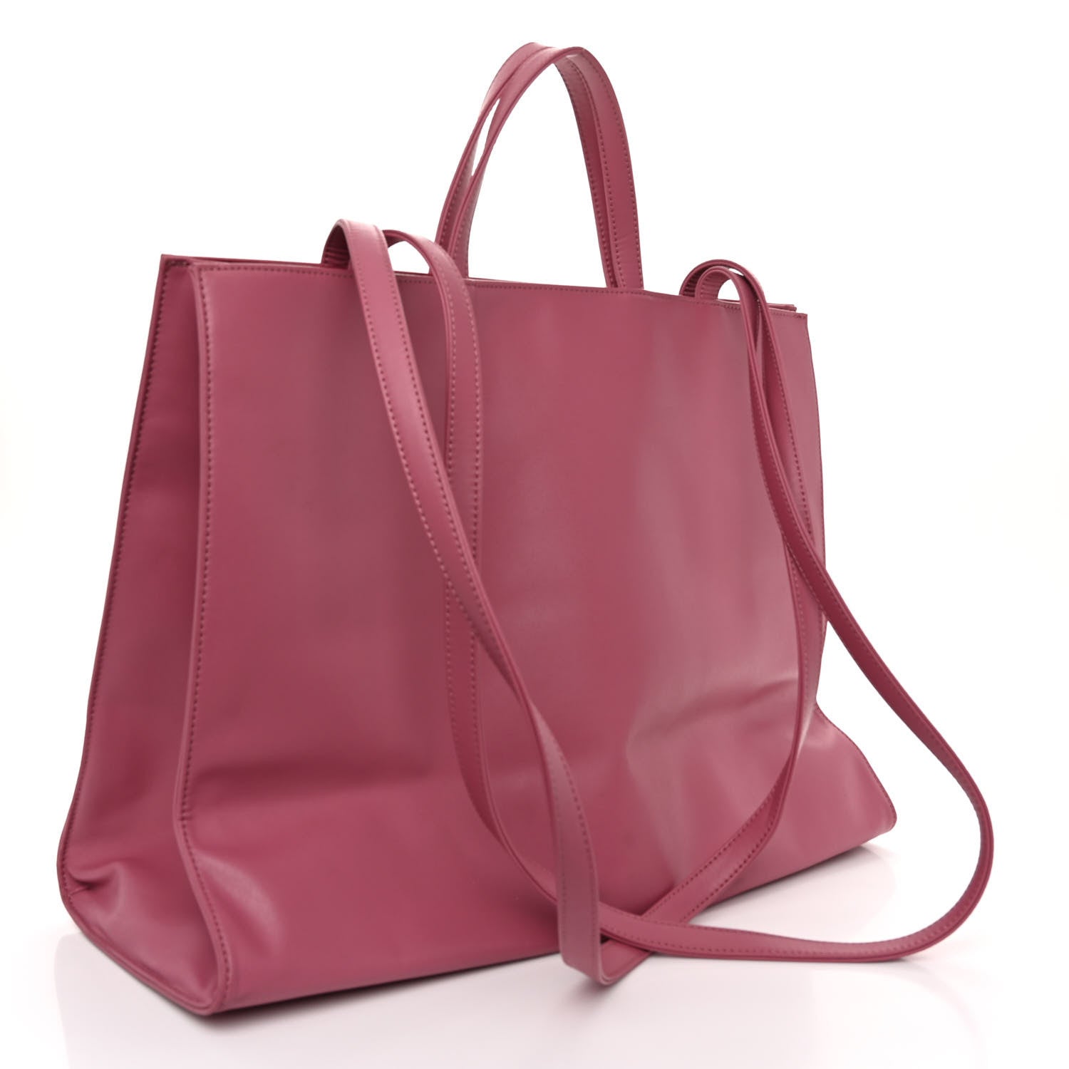 Telfar Vegan Leather Large Shopping Bag Corned Beef 3 of 9