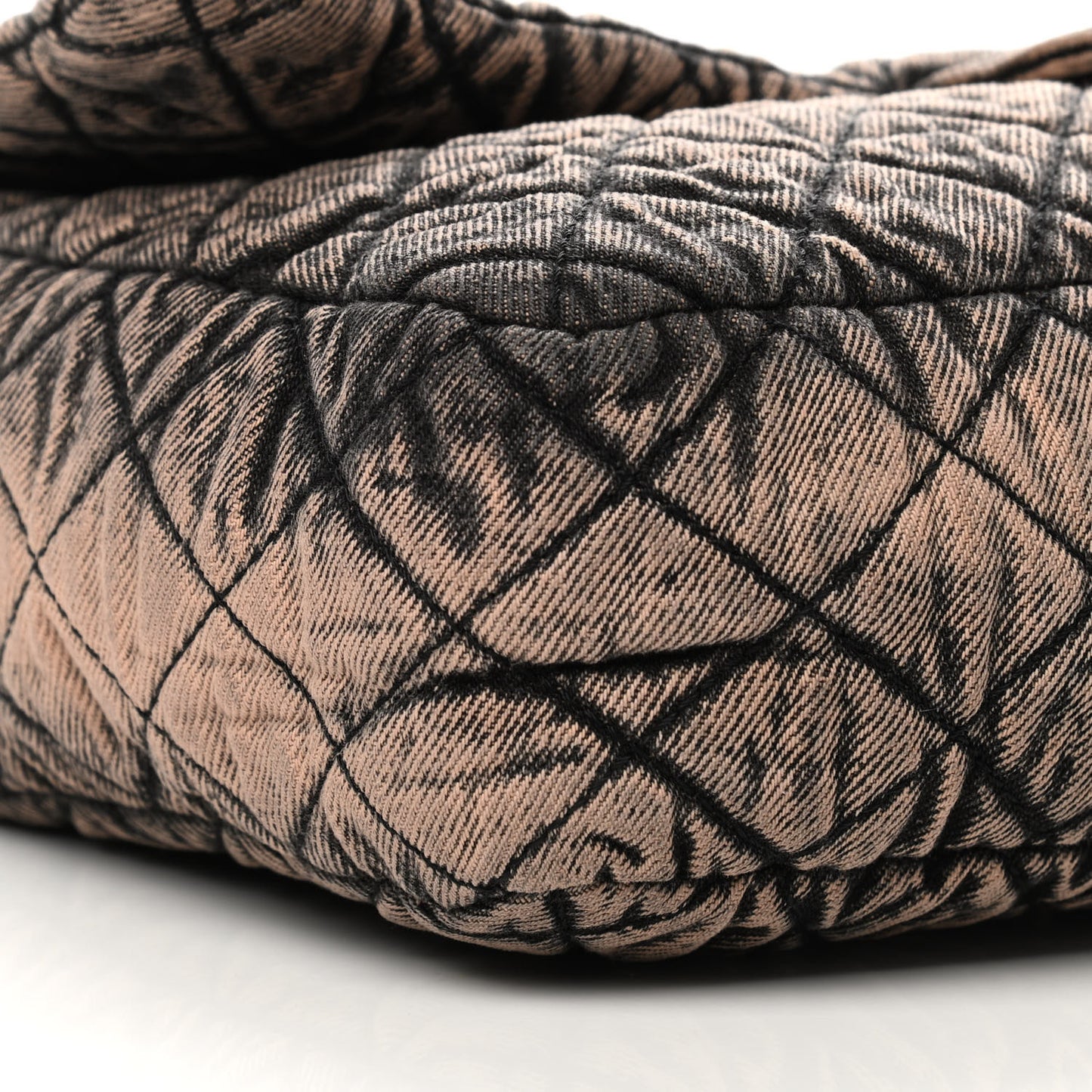 Denim Quilted Denimpression Flap Rose Clair