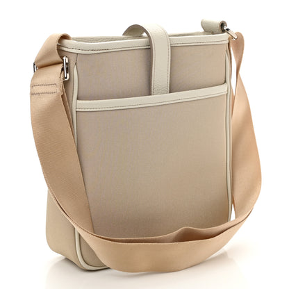 Burberry Canvas Haymarket Check Messenger Bag Beige 3 of 7