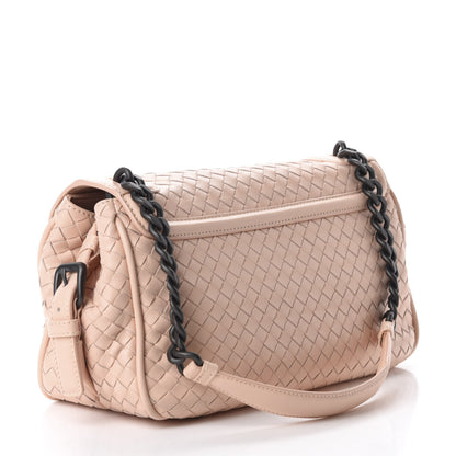 Bottega Veneta Nappa Intrecciato Rialto Shoulder Bag Flamingo 3 of 9