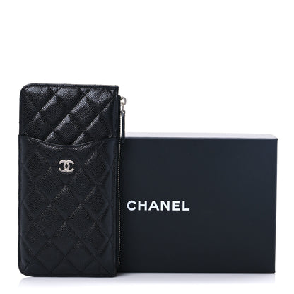 Chanel Caviar Quilted Classic Flat Wallet Pouch Black 8 of 8