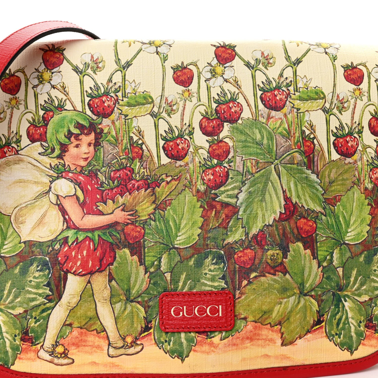 Gucci Coated Canvas Love Parade Kids Strawberry Fairy Messenger Bag Multicolor 8 of 10