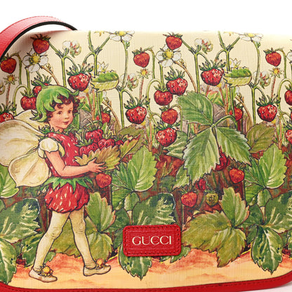 Gucci Coated Canvas Love Parade Kids Strawberry Fairy Messenger Bag Multicolor 8 of 10