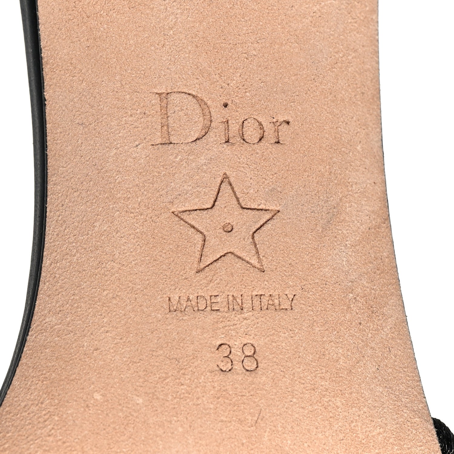 Christian Dior Canvas Crystal Embroidered Dway 40mm Slide Sandals 38 Black 6 of 8